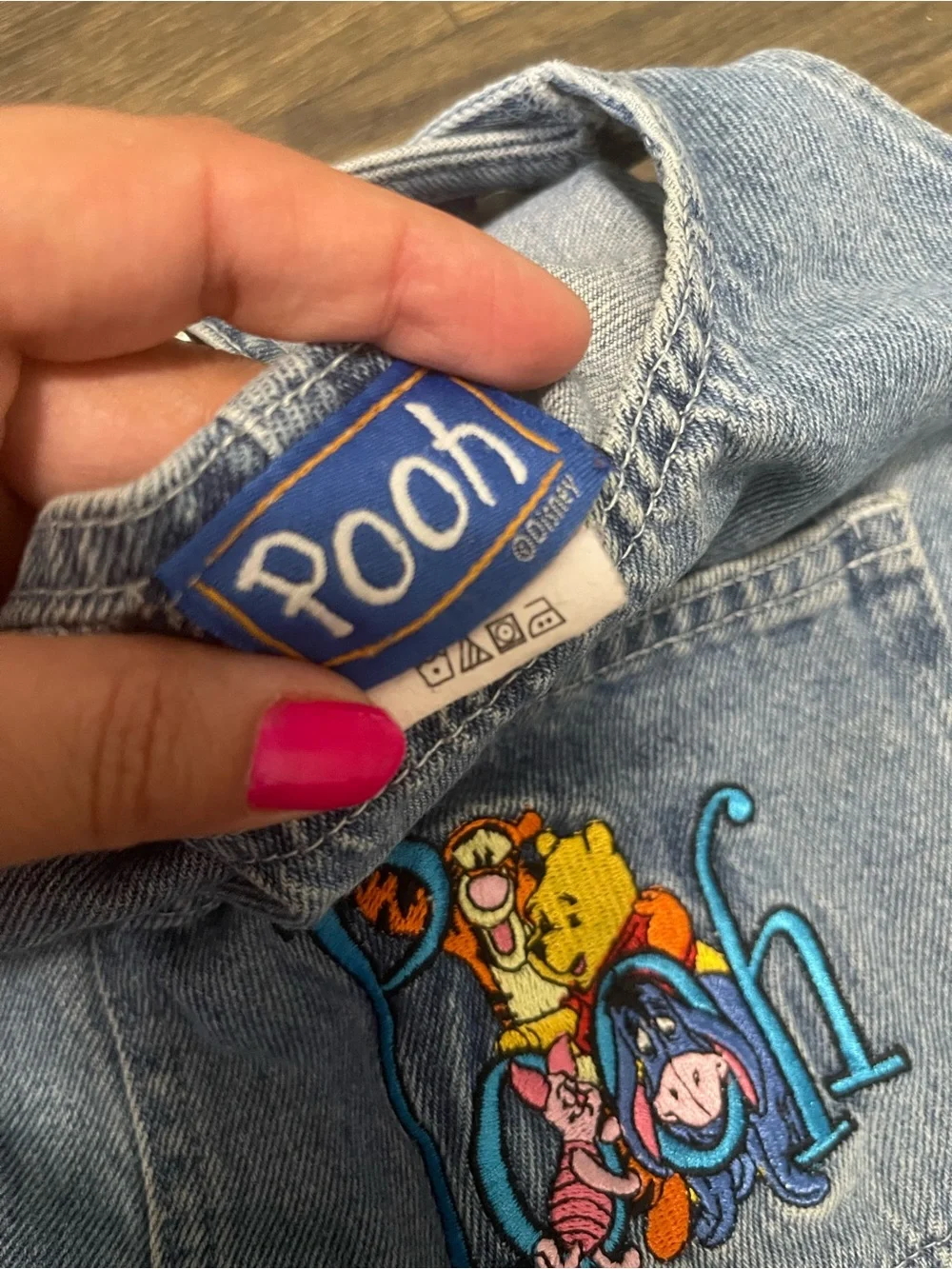 Vintage Disney Winnie Pooh Denim Jumper Dress